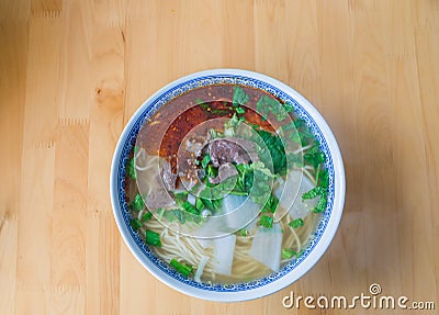 classic chinese noodle food, hand-made beef noodle2 Stock Photo