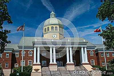 Classic City Hall Building Stock Photo