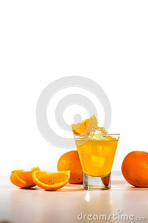 Classic cocktail Screwdriver from vodka Stock Photo
