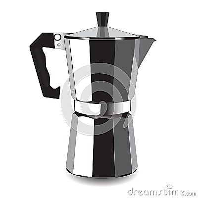 Classic coffee machine for espresso. Vector illustration Vector Illustration