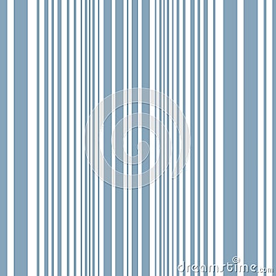 Classic Delft blue men shirting stripe. Seamless vector pattern. Linear geometric backdrop. Sophisticated all over print Vector Illustration