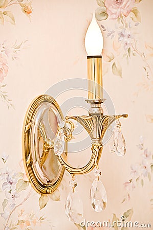 Classic design of sconce Stock Photo