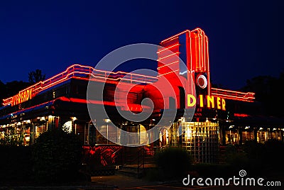 Classic Diner Editorial Stock Photo