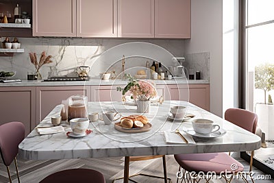 classic dinner party with white tablecloths, fine china, and silverware Stock Photo