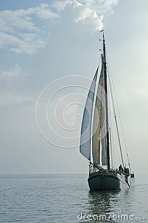 Classic Dutch sailing ship Stock Photo