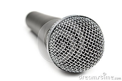 Classic dynamic microphone Stock Photo