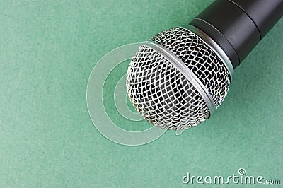 Classic dynamic microphone Stock Photo