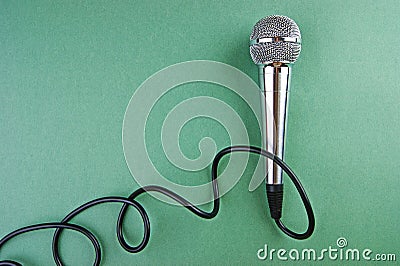 Classic dynamic microphone Stock Photo