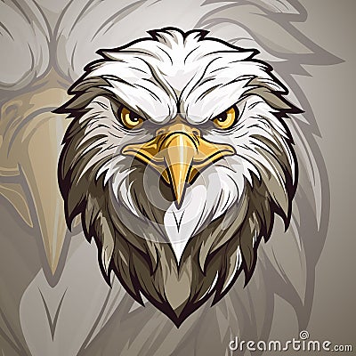 Classic Eagle Mascot Logo Design Vector: Modern Illustration for Esport and Sport Team Cartoon Illustration