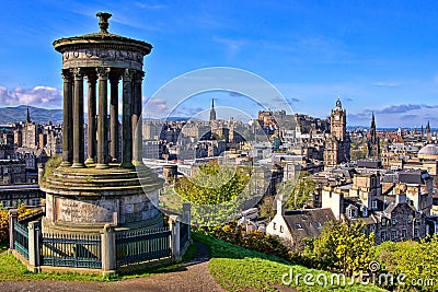 Classic Edinburgh view Stock Photo