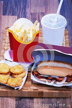 Classic fast food Stock Photo