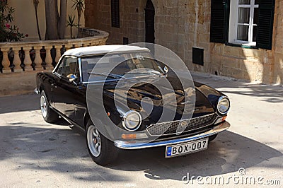 Classic Fiat sports car Editorial Stock Photo