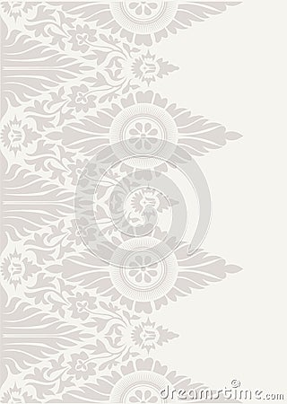 Classic floral wallpaper background pattern Vector Illustration