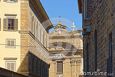 Classic florence city architecture in the late afternoon Stock Photo