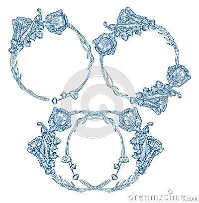 Flower bouquet Templates.Vecter element. Vector Illustration