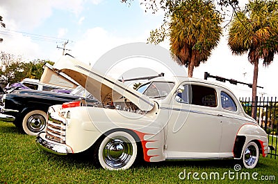 Classic 1946 Ford Deluxe Stock Photo