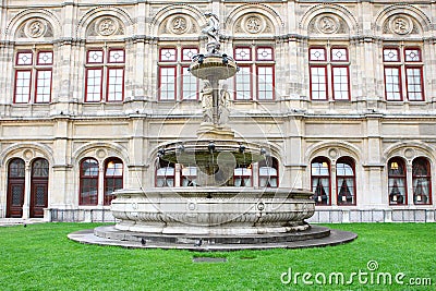 Classic fountain in the vienna Stock Photo