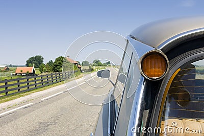 classic french car in Holland Stock Photo