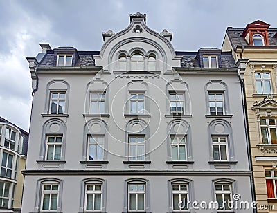Classic German building facade Stock Photo