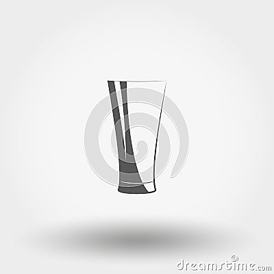 Classic glassful. Vector Icon. Cartoon Illustration