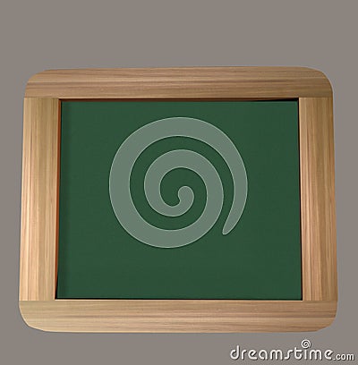 Classic Green Chalkboard 3D Render Stock Photo