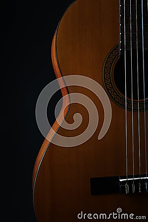 Classic guitar closeup Stock Photo