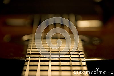 Classic guitar detail Stock Photo