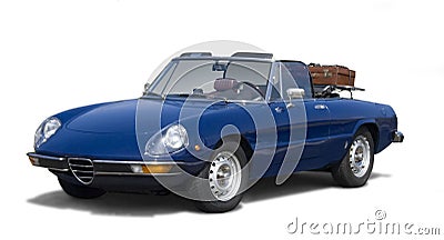 Classic italian Convertible Stock Photo