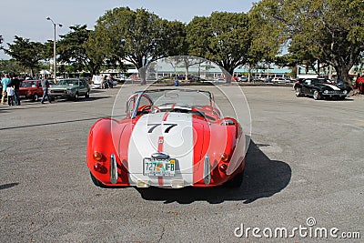 Classic little red racing car Editorial Stock Photo