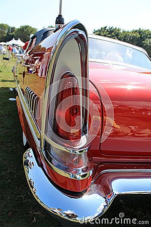 Classic luxury american car tail lamp detail Editorial Stock Photo