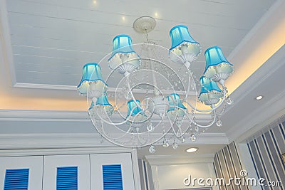 Classic luxury pendent lighting Stock Photo