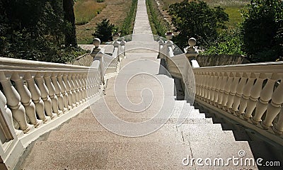 Classic marble stairs Stock Photo