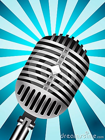 Classic Microphone Vector Illustration