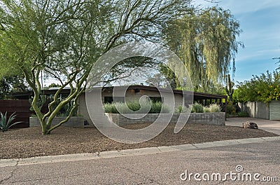 Classic midcentury architecture, Phoenix, Arizona Stock Photo