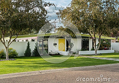 Classic midcentury architecture, Phoenix, Arizona Stock Photo