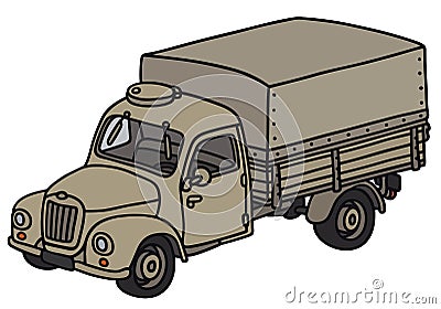 Classic military truck Vector Illustration