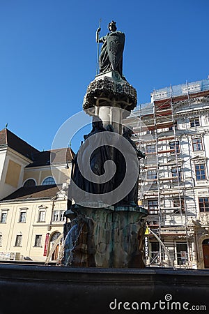 Classic monument statue in Austria Editorial Stock Photo