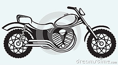 Classic motorcycle Vector Illustration