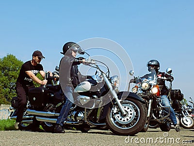 Classic motorcycles Editorial Stock Photo