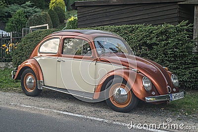 Vintage Volkswagen Beetle 1200 Editorial Stock Photo