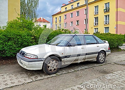 Classic old rusty Rover 212 parked Editorial Stock Photo