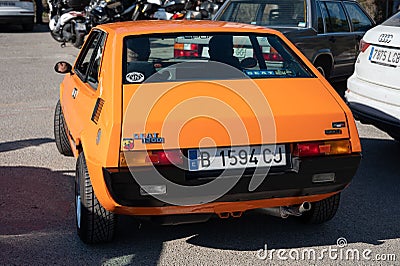 Classic orange Seat 1200 Bocanegra Editorial Stock Photo