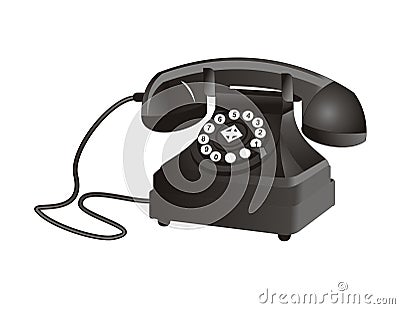Classic phone Vector Illustration