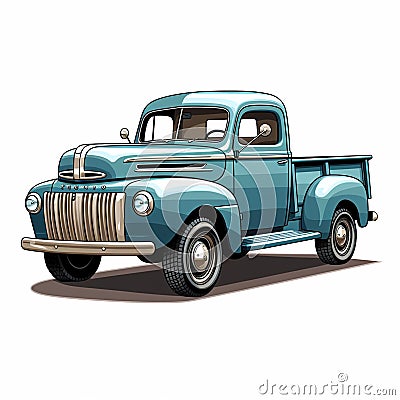 Classic pickup truck photo Stock Photo
