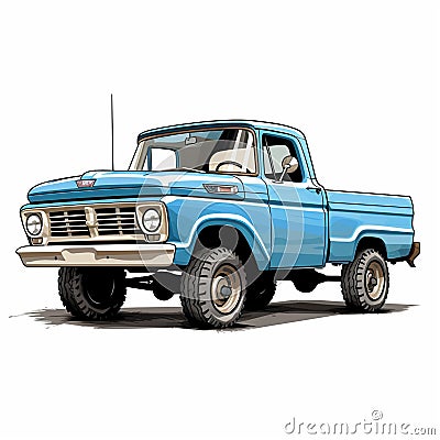 Classic Pickup Truck Timeless Elegance Stock Photo