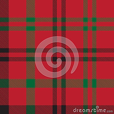 Classic Plaid Tartan Seamless Pattern Vector Illustration