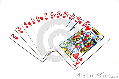 Classic Playing Cards - hearts Stock Photo