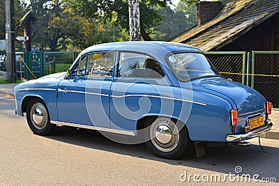 Classic Polish car at a car show Editorial Stock Photo