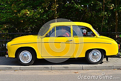 Classic Polish car Syrena 105 Editorial Stock Photo