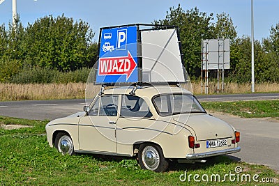 Classic Polish car Syrena 105 Editorial Stock Photo